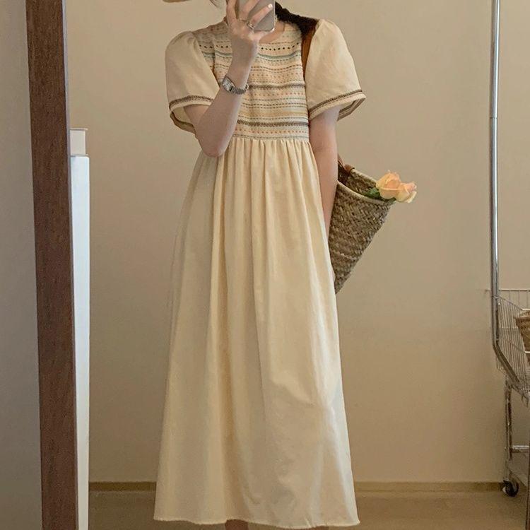 French Pear Silhouette White Dress 2026: Elegant Design for Slimming Summer Style. M (Waist 75-100 cm) абрикосовый
French Pear Silhouette White Dress 2026: Elegant Design for Slimming Summer Style. M (Waist 75-100 cm) абрикосовый
