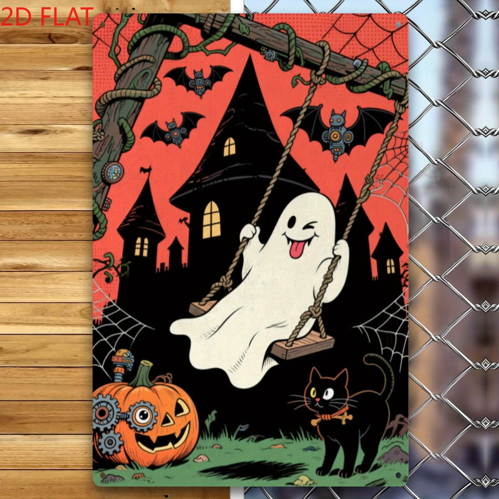 Vintage Halloween Metal Sign Spooky Haunted House & Ghosts Design with Jack-O -Lanterns & Bats for Indoor Outdoor Use 20x30cm(7.8x11.8inch)
Vintage Halloween Metal Sign Spooky Haunted House & Ghosts Design with Jack-O -Lanterns & Bats for Indoor Outdoor Use 20x30cm(7.8x11.8inch)