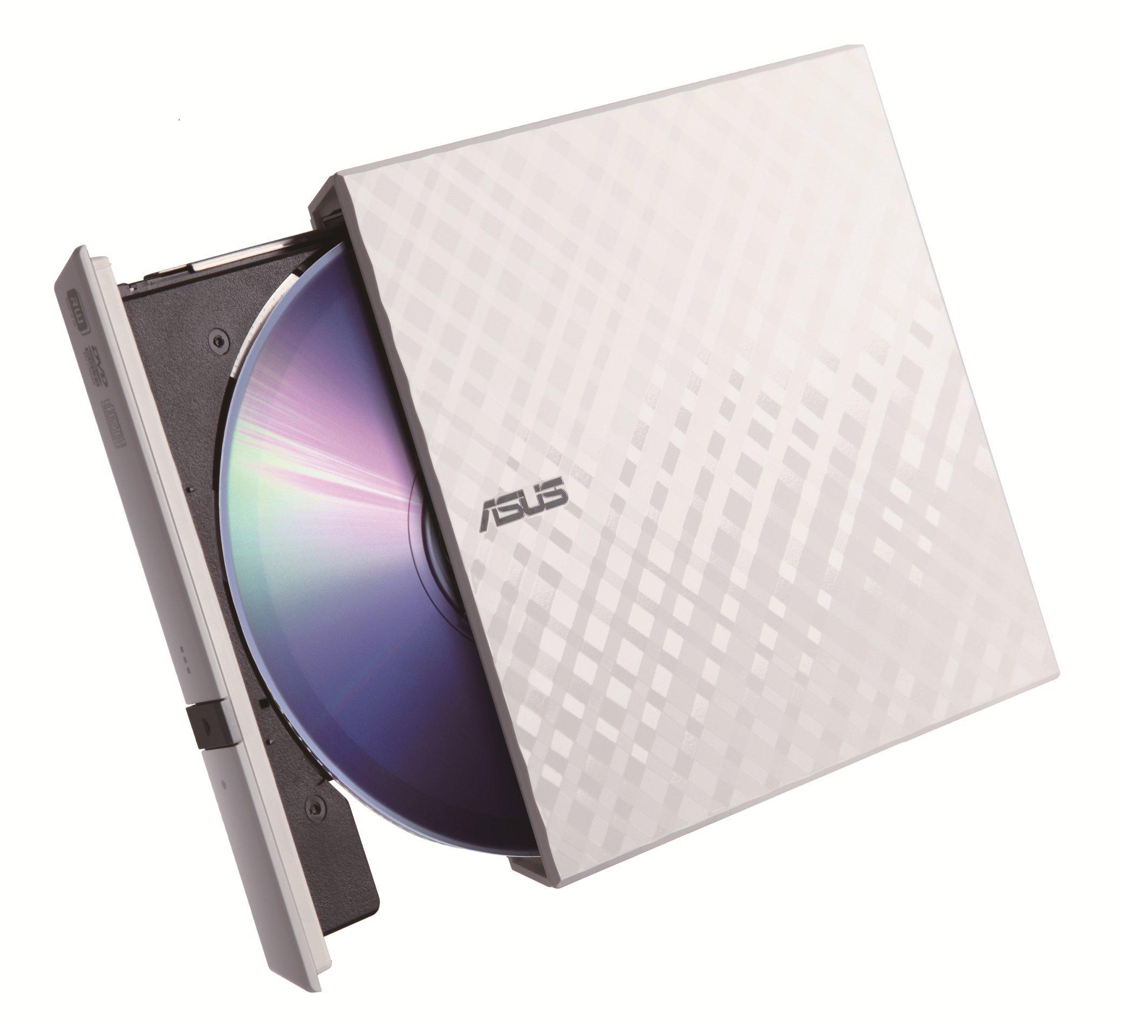 ASUS External DVD Drive Lightweight and also be used on PCs with software Thin/M-DISC/Bus Powered/Win&Mac/USB2.0 (Can USB3.0)/Writing included/White
ASUS External DVD Drive Lightweight and also be used on PCs with software Thin/M-DISC/Bus Powered/Win&Mac/USB2.0 (Can USB3.0)/Writing included/White