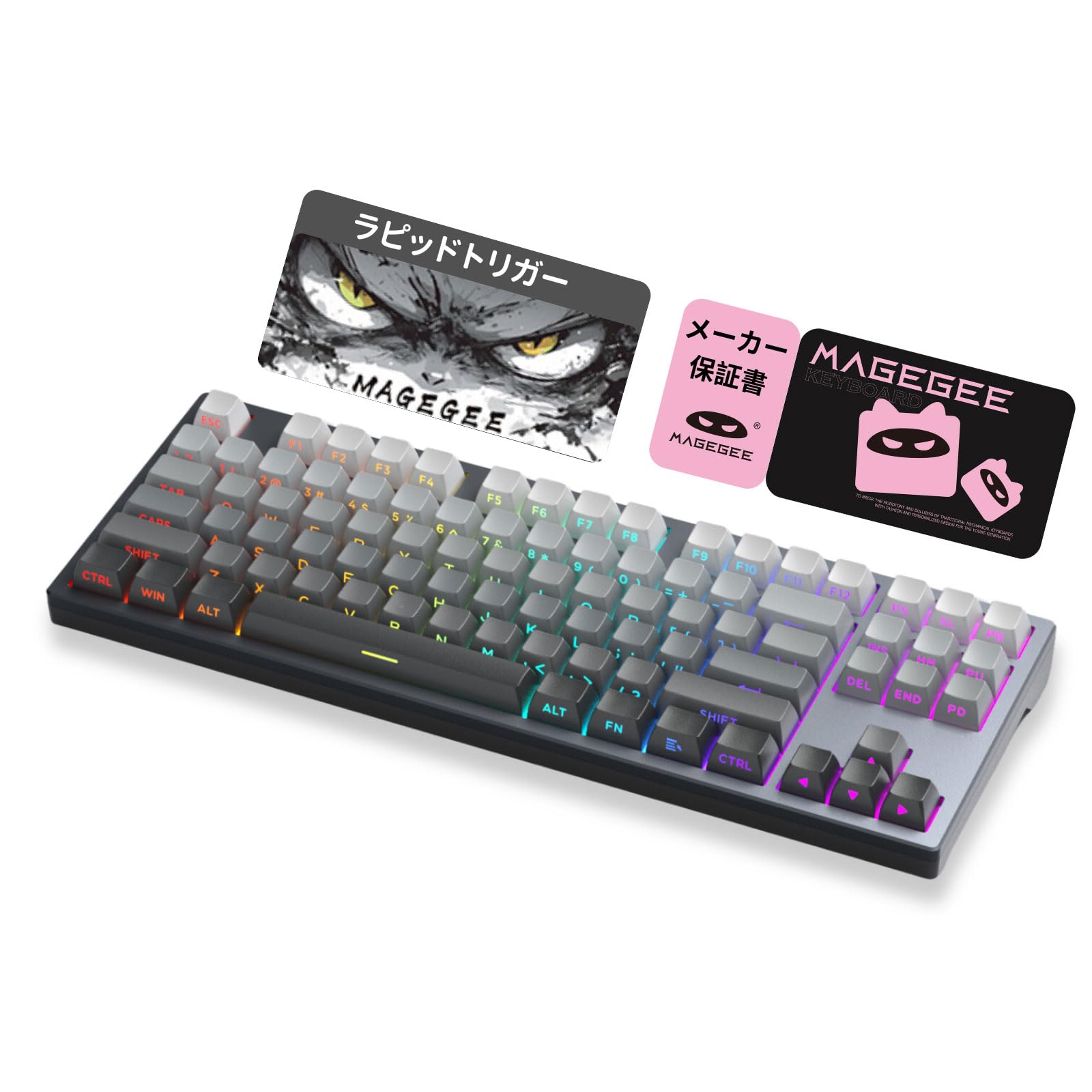 Клавіатура MageGee Rapid Trigger Ігрова клавіатура Rapid Trigger CNC алюмінієва RGB дротова USB Компактна ігрова механічна рамка клавіатури, (Captain87)
Клавіатура MageGee Rapid Trigger Ігрова клавіатура Rapid Trigger CNC алюмінієва RGB дротова USB Компактна ігрова механічна рамка клавіатури, (Captain87)