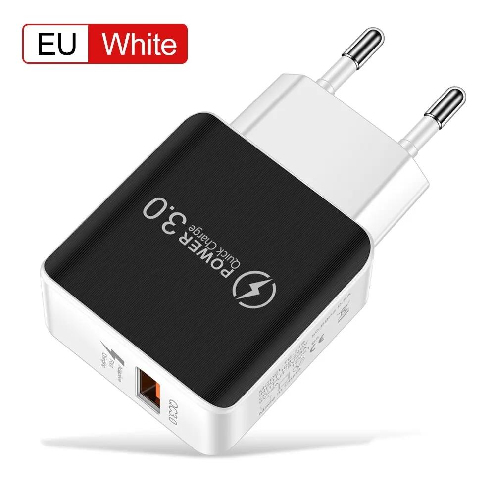 Быстрая зарядка 3A QC3.0 18 Вт USB-зарядка Quick Charge 3.0 Зарядное устройство для телефона для iPhone для Samsung Xiaomi Redmi Вилка EU/US EU Black
Быстрая зарядка 3A QC3.0 18 Вт USB-зарядка Quick Charge 3.0 Зарядное устройство для телефона для iPhone для Samsung Xiaomi Redmi Вилка EU/US EU Black