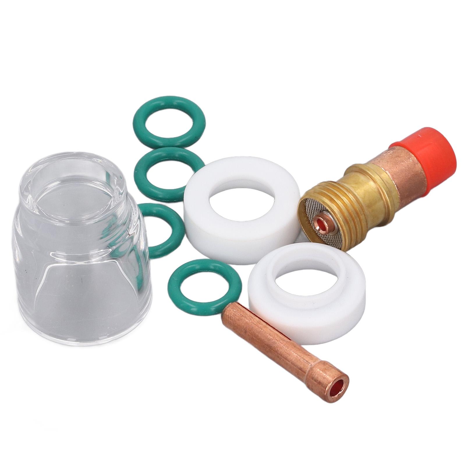 Набор из 9 предметов Аксессуары для TIG-сварочной горелки Цанга Газовая линза Стеклянная чашка Прокладка Уплотнительное кольцо Сварочная горелка
Набор из 9 предметов Аксессуары для TIG-сварочной горелки Цанга Газовая линза Стеклянная чашка Прокладка Уплотнительное кольцо Сварочная горелка