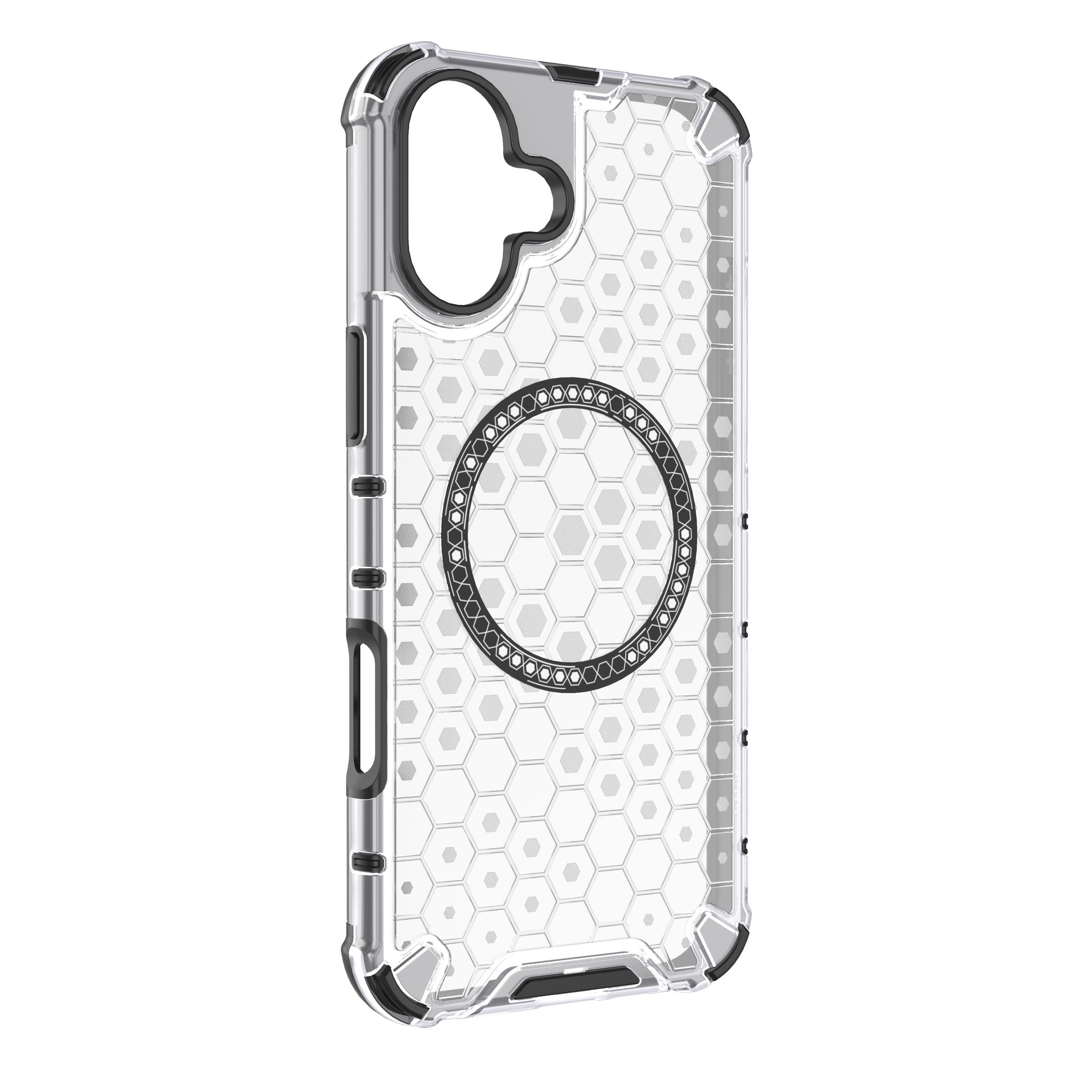 For iPhone 16 Magnetic Case Honeycomb Design TPU+PC Phone Cover Air Cushion Protection
For iPhone 16 Magnetic Case Honeycomb Design TPU+PC Phone Cover Air Cushion Protection