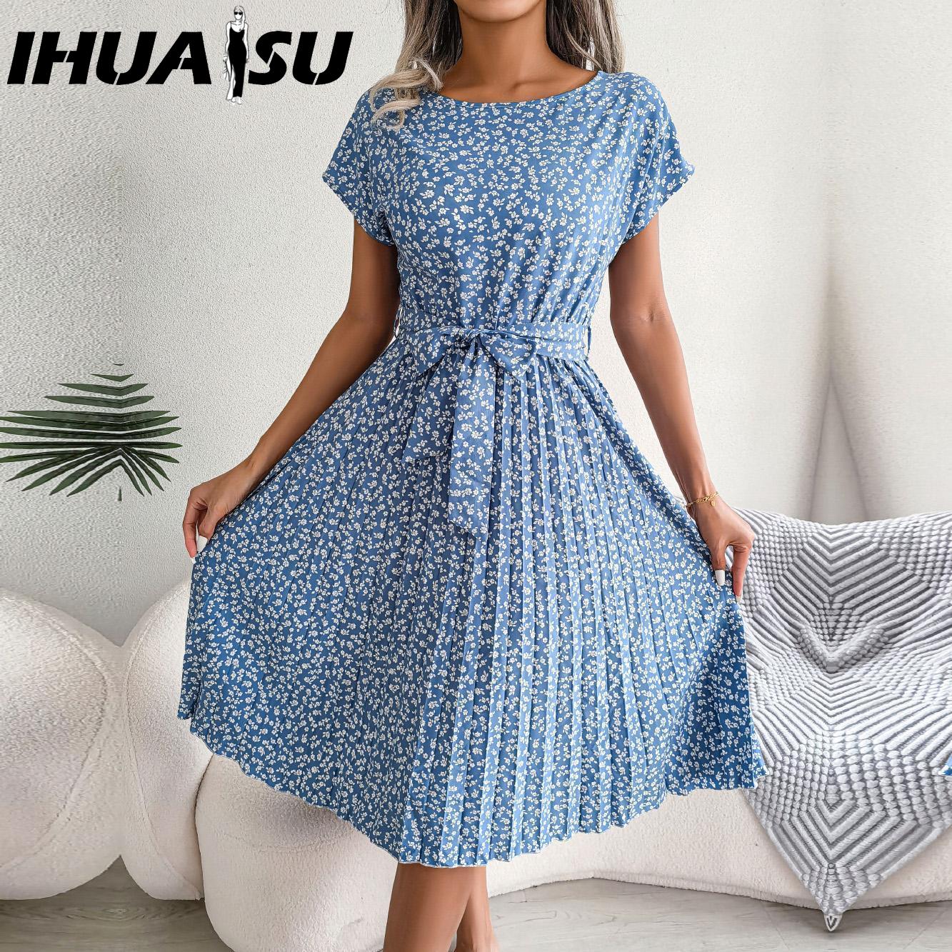 IHUASU Spring Summer Women Pleated A-Line Short Sleeve Floral Print Long Dress S-3XL XXXL коричневий
IHUASU Spring Summer Women Pleated A-Line Short Sleeve Floral Print Long Dress S-3XL XXXL коричневий