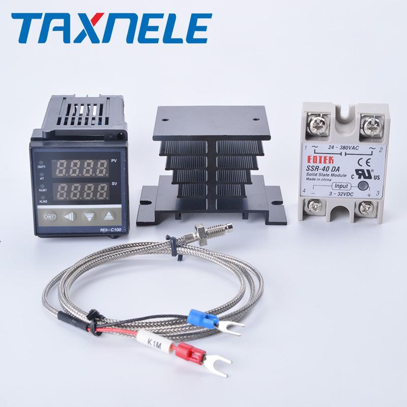 Цифровой ПИД-регулятор температуры REX-C100 Термостат REX C100 + реле 40DA SSR + термопара K, зонд 1 м
Цифровой ПИД-регулятор температуры REX-C100 Термостат REX C100 + реле 40DA SSR + термопара K, зонд 1 м