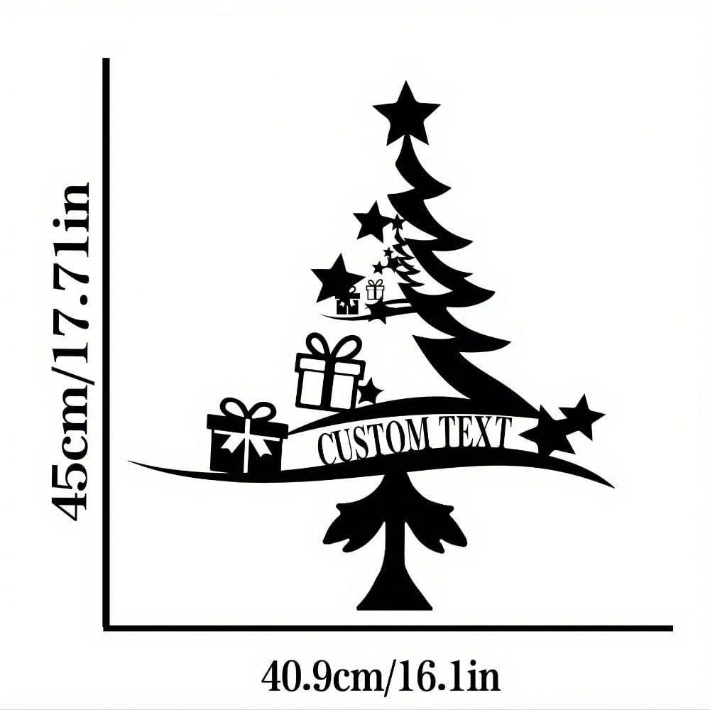 Customizable Metal Christmas Tree Sign Black Iron Wall Art Home Decor For Door Living Room Outdoor Garden Hanging Party Decoration TY0956
Customizable Metal Christmas Tree Sign Black Iron Wall Art Home Decor For Door Living Room Outdoor Garden Hanging Party Decoration TY0956
