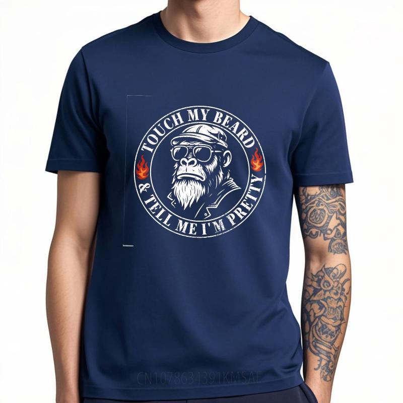 Mens tshirt Cotton Summer For Her T Shirt Touch My Beard And Tell Me Im Pretty Short Sleeve Breathable Crew Neck Teeshirt 4XL
Mens tshirt Cotton Summer For Her T Shirt Touch My Beard And Tell Me Im Pretty Short Sleeve Breathable Crew Neck Teeshirt 4XL