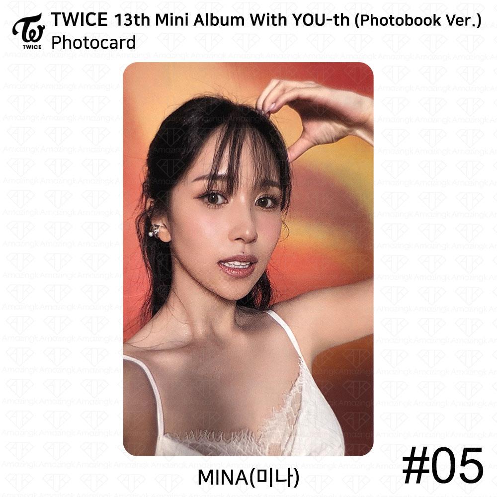 TWICE 13-й мини-альбом с молодежной фотокарткой YOU-th, постером, пленкой, стикером Mina KPOP K-POP Photocard - #05
TWICE 13-й мини-альбом с молодежной фотокарткой YOU-th, постером, пленкой, стикером Mina KPOP K-POP Photocard - #05