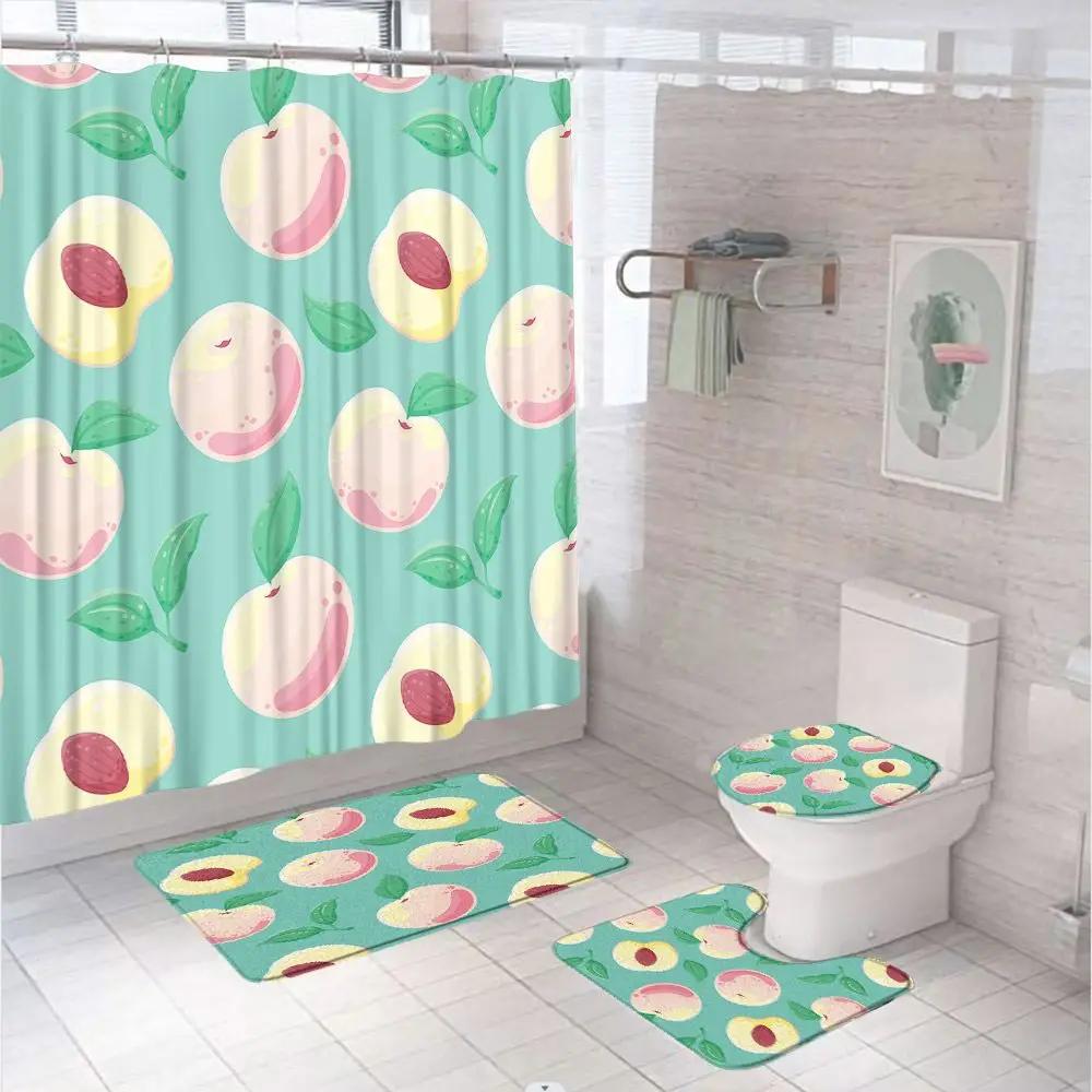 Yellow Lemon Shower Curtains Sets Anti-Slip Rug Lid Toilet Cover Bath Mat Plants Watercolor Green Leaves Fruits Bathroom Curtain W60H190(CM)-1 Pcs
Yellow Lemon Shower Curtains Sets Anti-Slip Rug Lid Toilet Cover Bath Mat Plants Watercolor Green Leaves Fruits Bathroom Curtain W60H190(CM)-1 Pcs