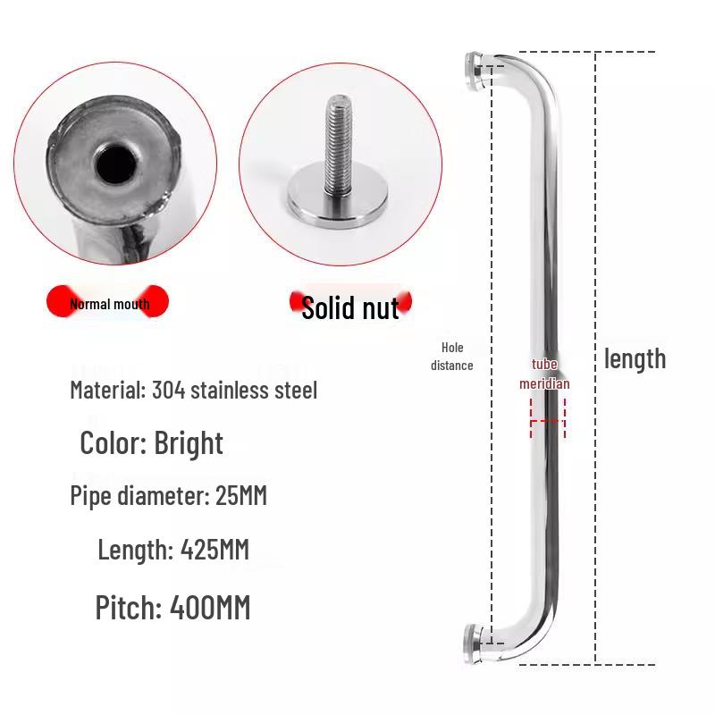 Jun Ding Ying 304 Stainless Steel Bathroom Glass Door Handle
Jun Ding Ying 304 Stainless Steel Bathroom Glass Door Handle