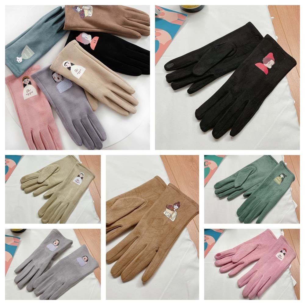 Letter Winter Velvet Gloves Print Girls Cartoon Mittens Elegant Five Finger Driving Gloves Autumn
Letter Winter Velvet Gloves Print Girls Cartoon Mittens Elegant Five Finger Driving Gloves Autumn
