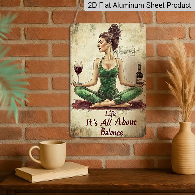 2D Flat Vintage-Inspired Life S All about Balance Aluminum Sign, 7.87x11.8inch – Rustic Aluminum Wall Art with Yoga & Wine Motif for Home, Kitchen 20*30cm
2D Flat Vintage-Inspired Life S All about Balance Aluminum Sign, 7.87x11.8inch – Rustic Aluminum Wall Art with Yoga & Wine Motif for Home, Kitchen 20*30cm