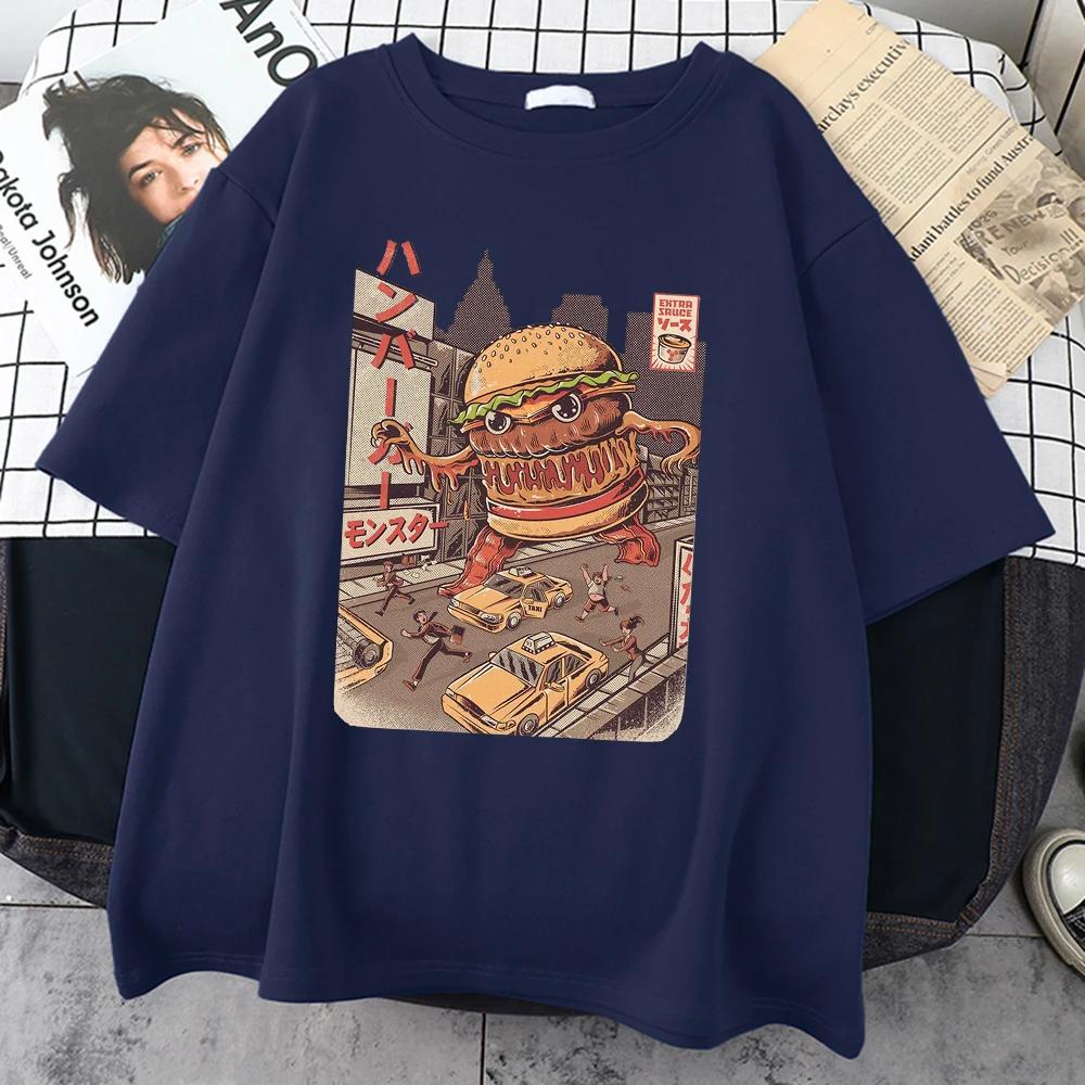 Ukiyoe Japan Style Burgerzilla Men Cotton T-Shirts Japanese Harajuku Casual Tops Oversize All-math Clothing Mans Short Sleeve 4XL
Ukiyoe Japan Style Burgerzilla Men Cotton T-Shirts Japanese Harajuku Casual Tops Oversize All-math Clothing Mans Short Sleeve 4XL