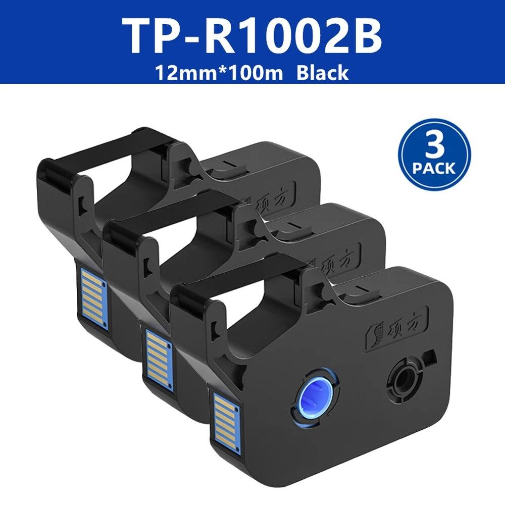 3 упаковки TP-R1002B 12-міліметрова картриджна стрічка з чорним ярликом ПВХ рукав Термозбіжна стрічка для Supvan TP70/TP76/TP80/TP86 12mm label tape 12mm
3 упаковки TP-R1002B 12-міліметрова картриджна стрічка з чорним ярликом ПВХ рукав Термозбіжна стрічка для Supvan TP70/TP76/TP80/TP86 12mm label tape 12mm