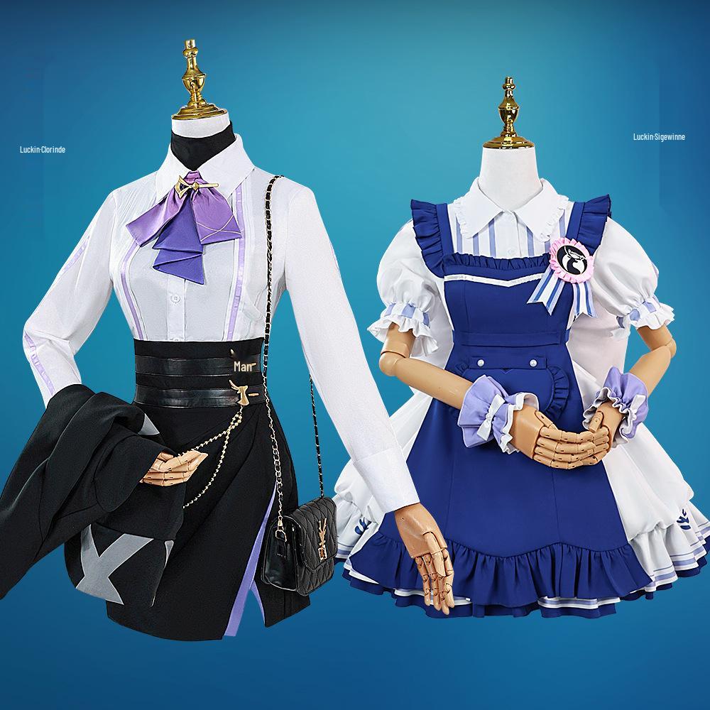 Genshin Impact x Luckin Coffee Cosplay Costume: Sigewinne & Clorinde Anime Outfit for Women - Ready Stock One Size
Genshin Impact x Luckin Coffee Cosplay Costume: Sigewinne & Clorinde Anime Outfit for Women - Ready Stock One Size