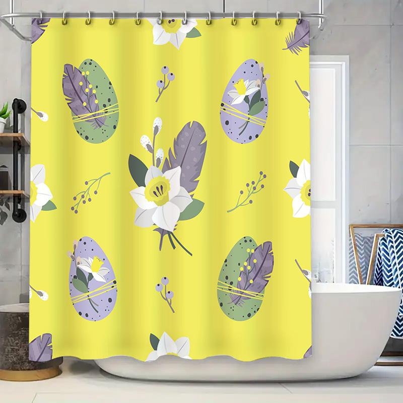 Yellow Easter Egg Pattern Shower Curtain Waterproof Decor For Bathroom Modern Home Decoration W60H190(CM)-1 Pcs
Yellow Easter Egg Pattern Shower Curtain Waterproof Decor For Bathroom Modern Home Decoration W60H190(CM)-1 Pcs