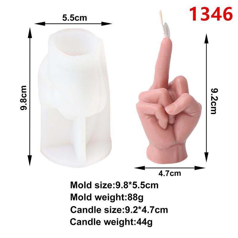 Middle Finger Gesture Finger Candle Silicone Mold DIY Aromatherapy Plaster Art Soap Resin Crafts Making Tools Home Decoration
Middle Finger Gesture Finger Candle Silicone Mold DIY Aromatherapy Plaster Art Soap Resin Crafts Making Tools Home Decoration
