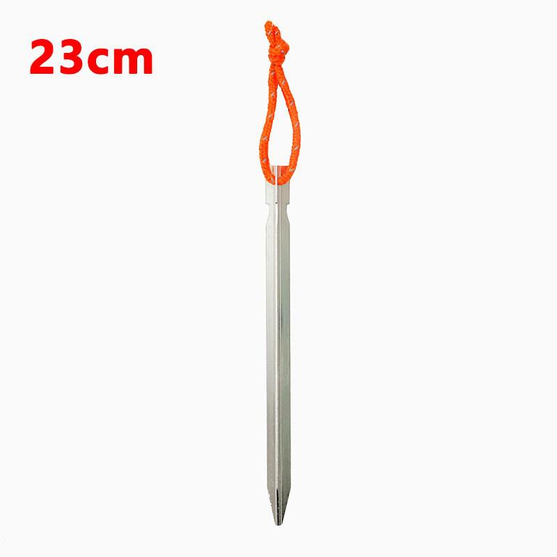 Outdoor 23cm Aluminum Alloy Tent Pegs with Rope - Reinforced Windproof, Ultra-Light Tri-Sided Stakes
Outdoor 23cm Aluminum Alloy Tent Pegs with Rope - Reinforced Windproof, Ultra-Light Tri-Sided Stakes