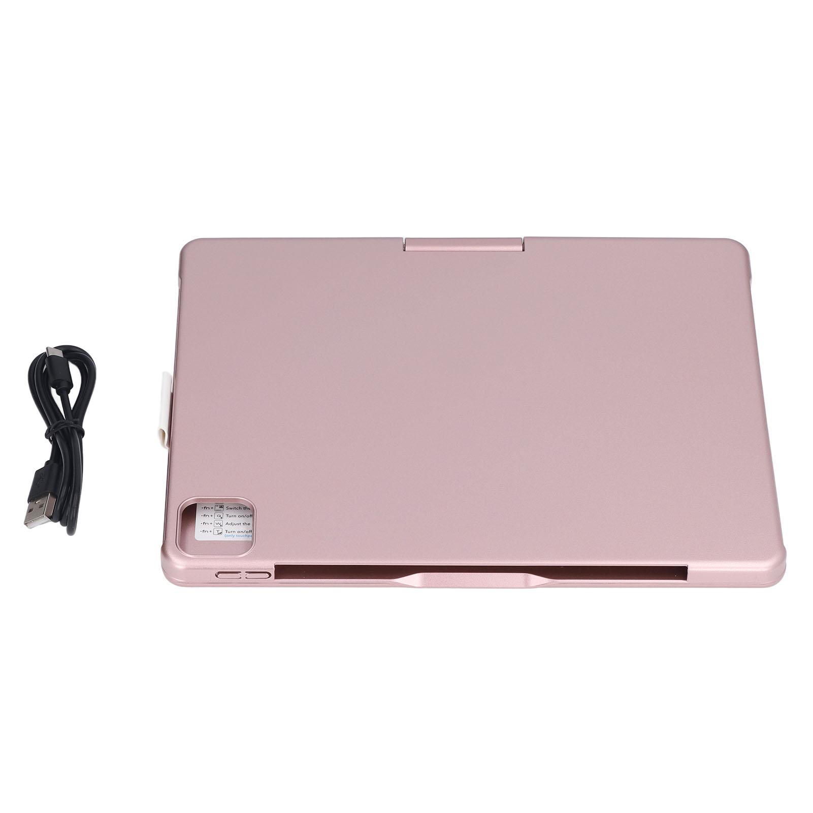 Tablet Case with Keyboard 360 Degree Rotatable RGB Backlight Rose Gold Touchpad Keyboard Cover for
Tablet Case with Keyboard 360 Degree Rotatable RGB Backlight Rose Gold Touchpad Keyboard Cover for