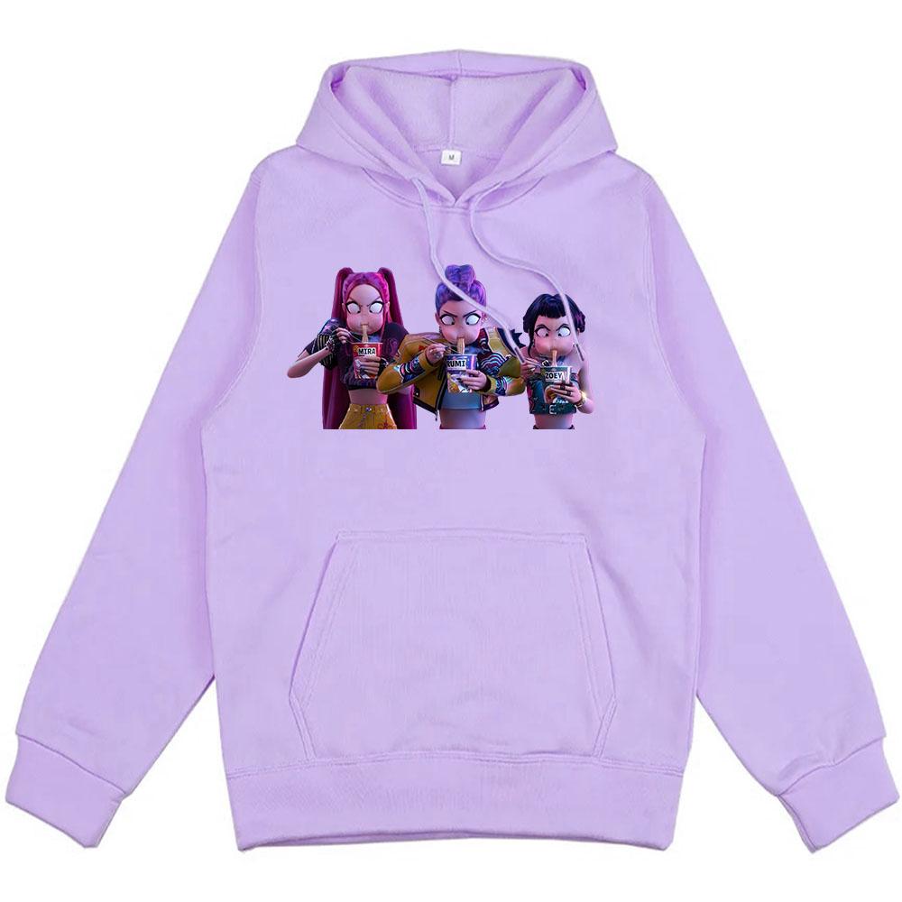 Women Clothing KPop Demon Hunters Movie 2025 Hoodies Long Sleeve Fashion Female Sweatshirts Hooded Unisex Streetwear Sudaderas XS
Women Clothing KPop Demon Hunters Movie 2025 Hoodies Long Sleeve Fashion Female Sweatshirts Hooded Unisex Streetwear Sudaderas XS