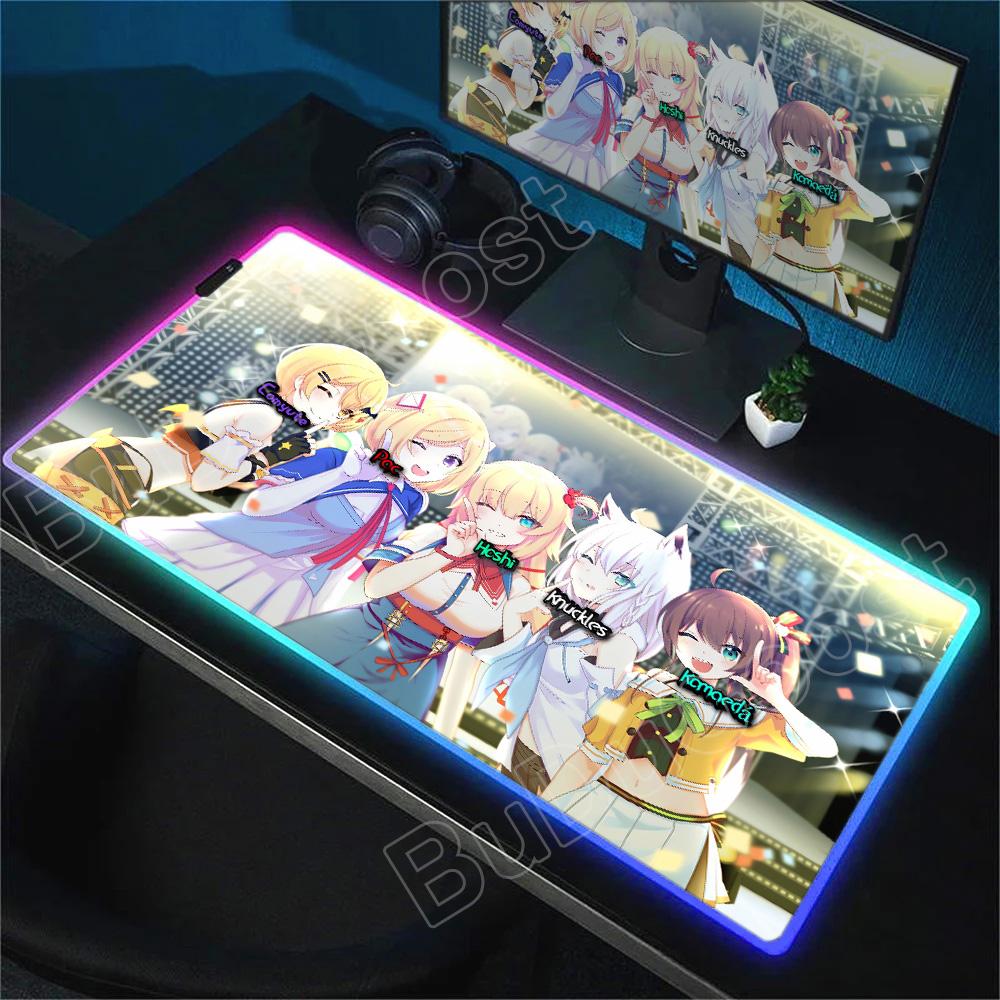 LED Mouse Pad Gaming Keyboard Pad Aki Rosenthal Desk Mat Table Carpet RGB Laptop Hololive Anime Girl for Computer Large Mousepad RGB600x300x3mm
LED Mouse Pad Gaming Keyboard Pad Aki Rosenthal Desk Mat Table Carpet RGB Laptop Hololive Anime Girl for Computer Large Mousepad RGB600x300x3mm