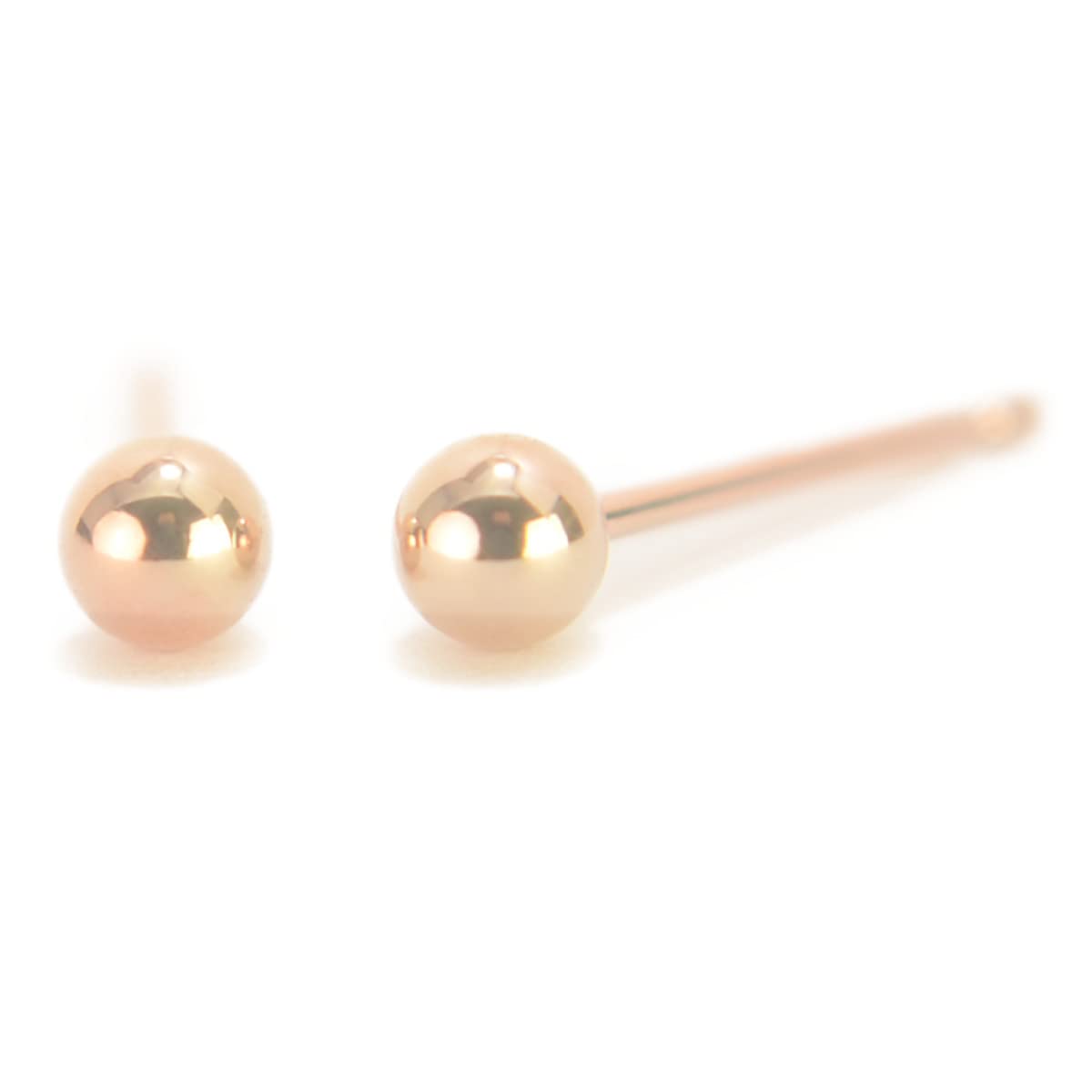 K10PG pink gold round ball ball sold as a pair for both made in yokomountain earrings, 3mm, earrings, 10K, ears, Japan, (silicon backing)
K10PG pink gold round ball ball sold as a pair for both made in yokomountain earrings, 3mm, earrings, 10K, ears, Japan, (silicon backing)
