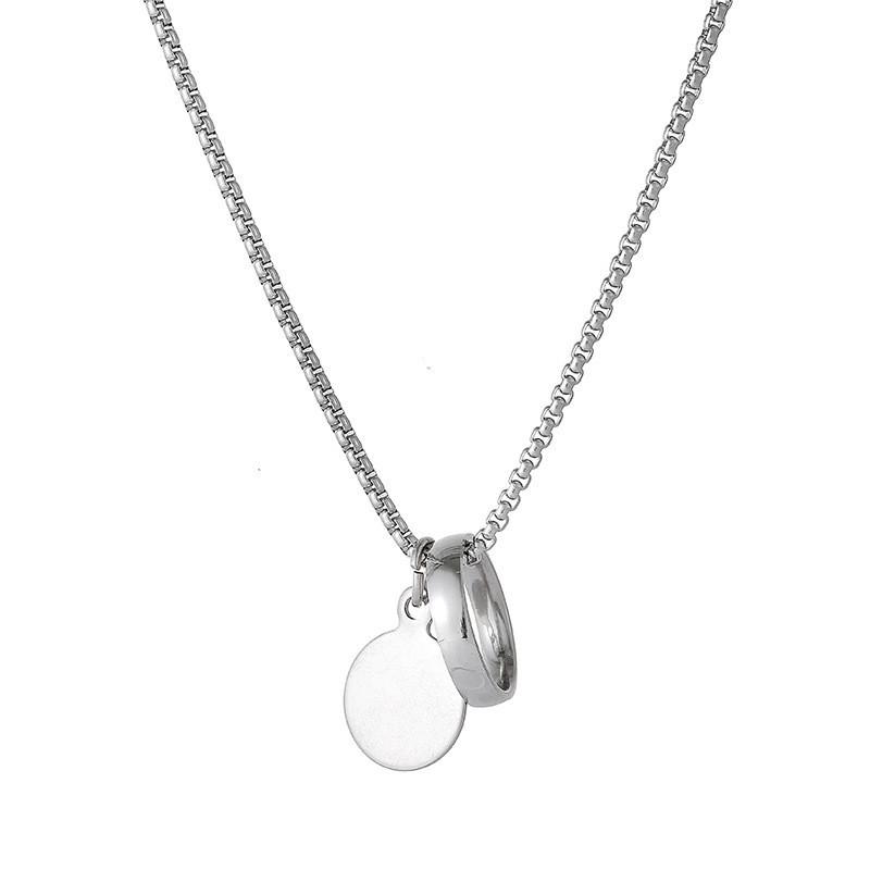 IF ME Круглое колье-кольцо Простой серебряный чокер-цепочка для женщин Ювелирные аксессуары
IF ME Круглое колье-кольцо Простой серебряный чокер-цепочка для женщин Ювелирные аксессуары