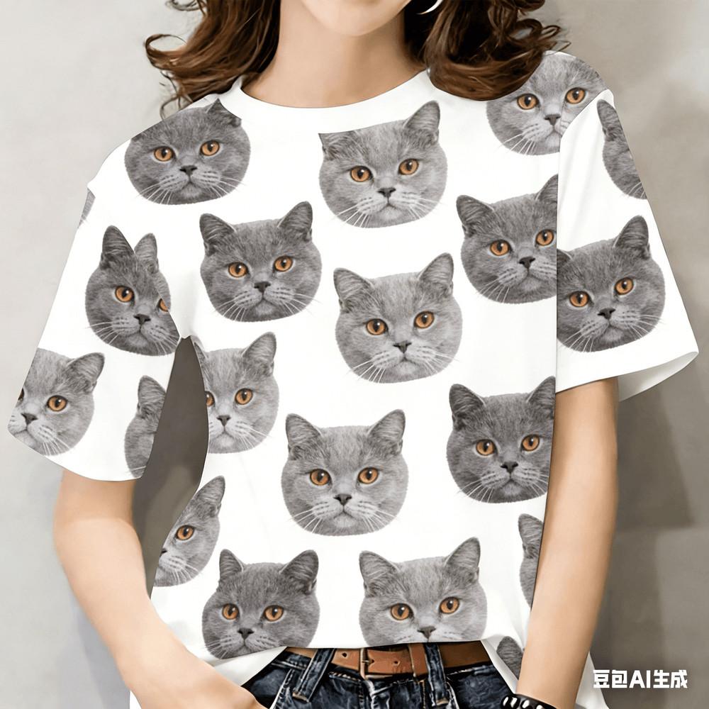 Women s T-shirt - Casual Printed Flower and Cat Pattern | Short Sleeve 5XL
Women s T-shirt - Casual Printed Flower and Cat Pattern | Short Sleeve 5XL