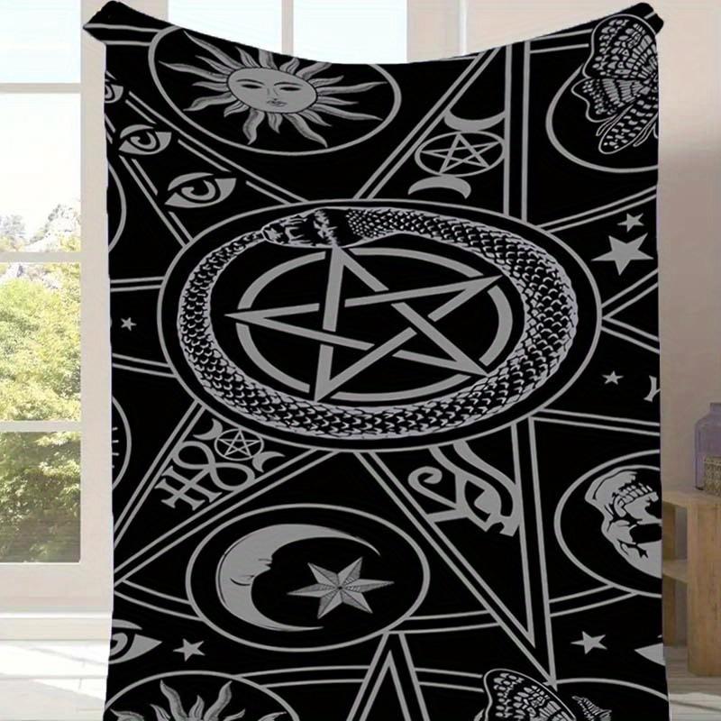 1pc Pentagram Print Blanket, Soft Warm Throw Blanket Nap Blanket for Couch Sofa Office Bed Camping Travel, Multi-purpose Gift Blanket 130cmx150cm
1pc Pentagram Print Blanket, Soft Warm Throw Blanket Nap Blanket for Couch Sofa Office Bed Camping Travel, Multi-purpose Gift Blanket 130cmx150cm