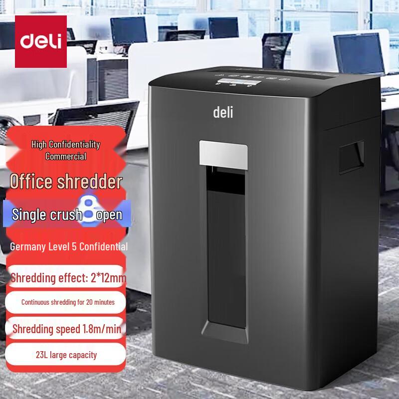 Deli GA590 P-5 High Security Cross-Cut Shredder CN plug (adapter included)
Deli GA590 P-5 High Security Cross-Cut Shredder CN plug (adapter included)
