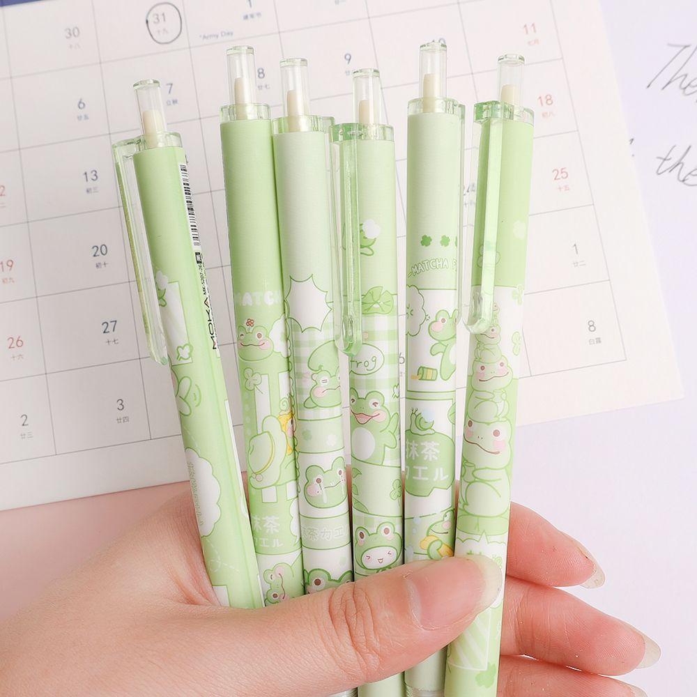 Press Student Stationery Writing Tool Black Ink Pens Frog Manual Gel Pens Neutral Pen Sign Pen 6PCS Random
Press Student Stationery Writing Tool Black Ink Pens Frog Manual Gel Pens Neutral Pen Sign Pen 6PCS Random