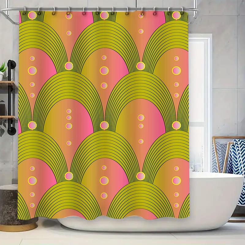 Modern Bathroom Shower Curtain Vivid Graphic Print with Yellow Green Pink Circles Waterproof Fabric for Bath Decorations – Easy 90x180cm
Modern Bathroom Shower Curtain Vivid Graphic Print with Yellow Green Pink Circles Waterproof Fabric for Bath Decorations – Easy 90x180cm