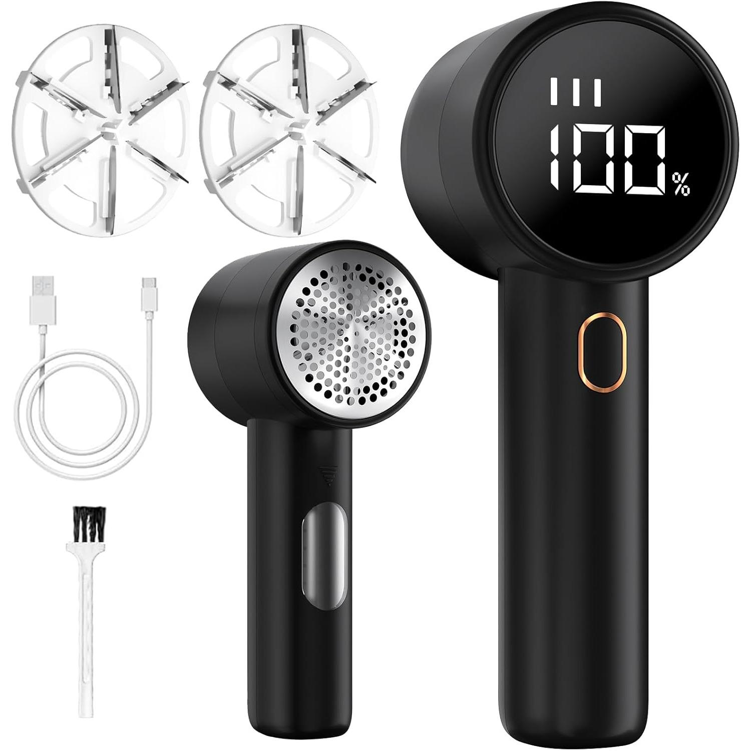 Fabric Shaver, Portable Rechargeable Electric Lint Remover, 3 Speeds Adjustable Debobbler, LED Display Bobble Remover for Clothes, Lint Shaver чёрный
Fabric Shaver, Portable Rechargeable Electric Lint Remover, 3 Speeds Adjustable Debobbler, LED Display Bobble Remover for Clothes, Lint Shaver чёрный