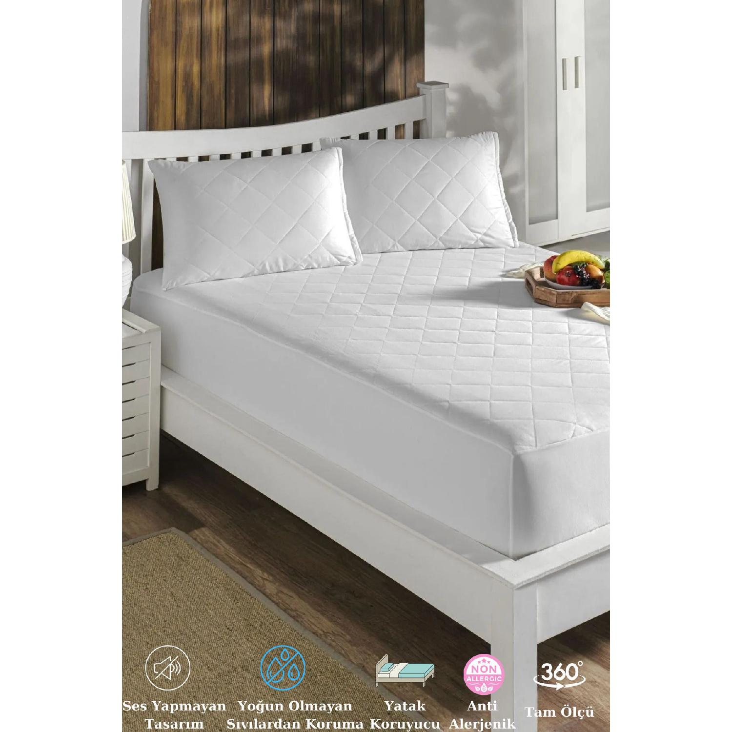 Double Quilted Mattress Protector-microfiber-single-king Size 60 x 120 бірюзовий
Double Quilted Mattress Protector-microfiber-single-king Size 60 x 120 бірюзовий
