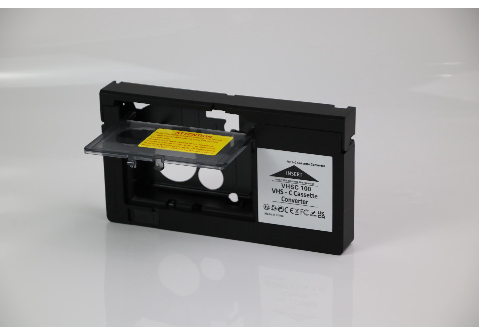 VHS to VHSC Tape Converter Adapter (Not Compatible with Minid/Hi8)
VHS to VHSC Tape Converter Adapter (Not Compatible with Minid/Hi8)