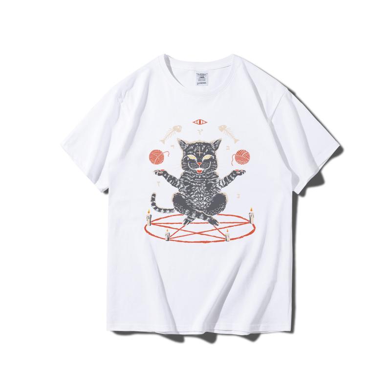 Men Premium Cotton Devious Cat Print Tees Funny Harajuku Style Combed Cotton Tshirt
Men Premium Cotton Devious Cat Print Tees Funny Harajuku Style Combed Cotton Tshirt