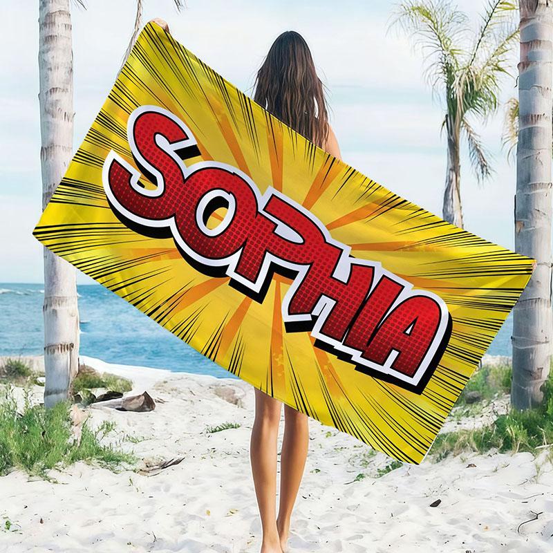 Beach Towel Text Polyester Quick Dry Bath Towels Sand Free Pool Towel for Family Trip Summer Seaside Vacation W40*H60(CM)
Beach Towel Text Polyester Quick Dry Bath Towels Sand Free Pool Towel for Family Trip Summer Seaside Vacation W40*H60(CM)