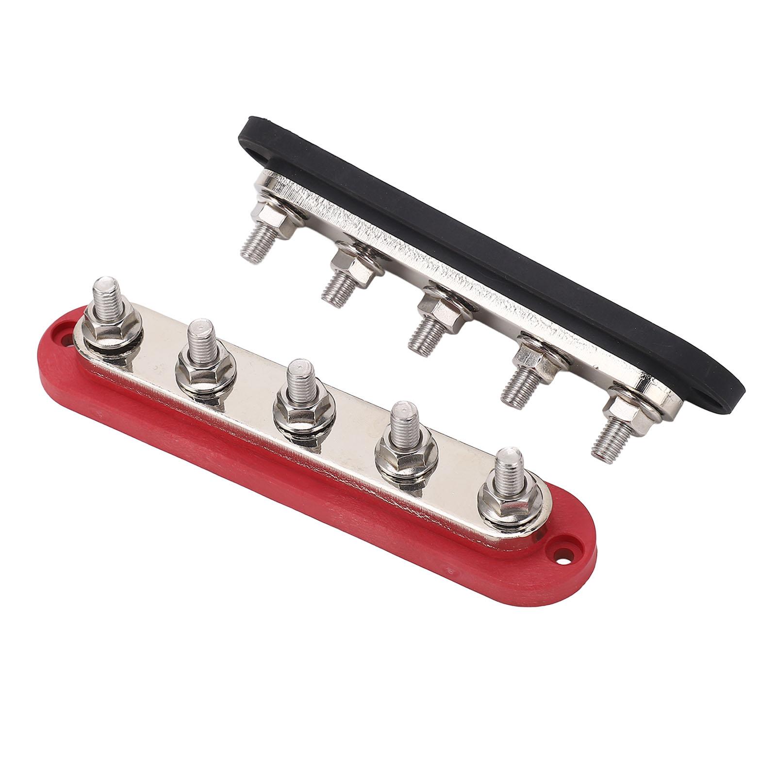 2PCS Set M8 Copper Plate Stainless Steel Terminals Power Distribution Terminal Block with Cover 300A 48V
2PCS Set M8 Copper Plate Stainless Steel Terminals Power Distribution Terminal Block with Cover 300A 48V