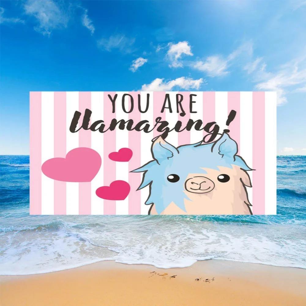 Cute Llama Alpaca Pattern Beach Towel Cartoon Animal Bath Towel for Sport Camping Yoga Surf Microfiber Quick Dry Swimming Cover W40*H60(CM)
Cute Llama Alpaca Pattern Beach Towel Cartoon Animal Bath Towel for Sport Camping Yoga Surf Microfiber Quick Dry Swimming Cover W40*H60(CM)