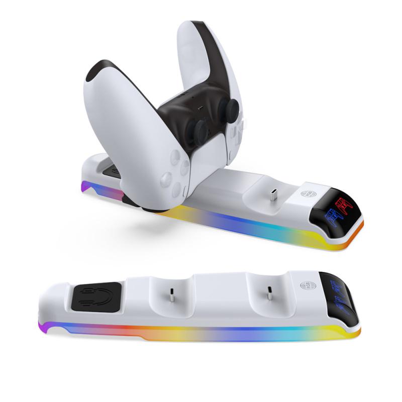 Зарядное устройство для игрового контроллера Зарядная станция RGB с индикатором для зарядки до 2 контроллеров
Зарядное устройство для игрового контроллера Зарядная станция RGB с индикатором для зарядки до 2 контроллеров