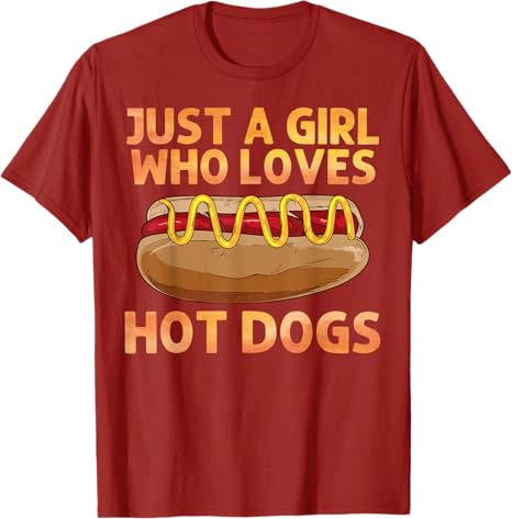 Funny Hot Dog Art for Girls Women TShirt Just A Girl Who Loves Hot Dogs Saying Tee Hotdog Stand Lover Novelty Gift Y2k Graphic S
Funny Hot Dog Art for Girls Women TShirt Just A Girl Who Loves Hot Dogs Saying Tee Hotdog Stand Lover Novelty Gift Y2k Graphic S