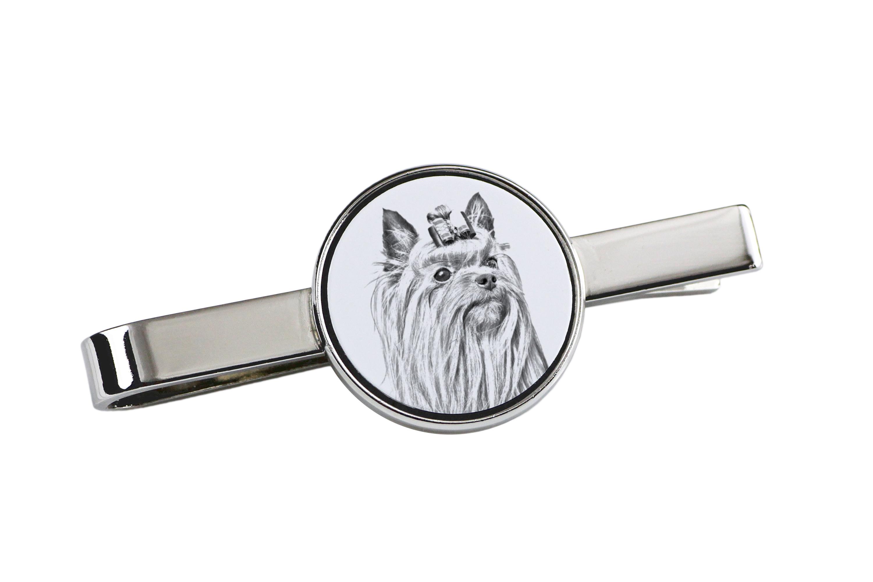 Yorkshire Terrier, Yorkie - tie clip with a dog, personalized tie clip, a unique gift for a man from the Art-Dog brand срібний
Yorkshire Terrier, Yorkie - tie clip with a dog, personalized tie clip, a unique gift for a man from the Art-Dog brand срібний