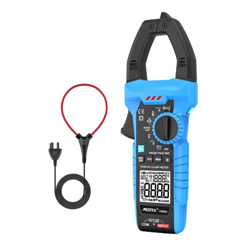 Digital Clamp Meter Multimeter Accurate Voltage Tester with Auto ranging 6000 Counts for Electricians & DIY Enthusiasts
Digital Clamp Meter Multimeter Accurate Voltage Tester with Auto ranging 6000 Counts for Electricians & DIY Enthusiasts