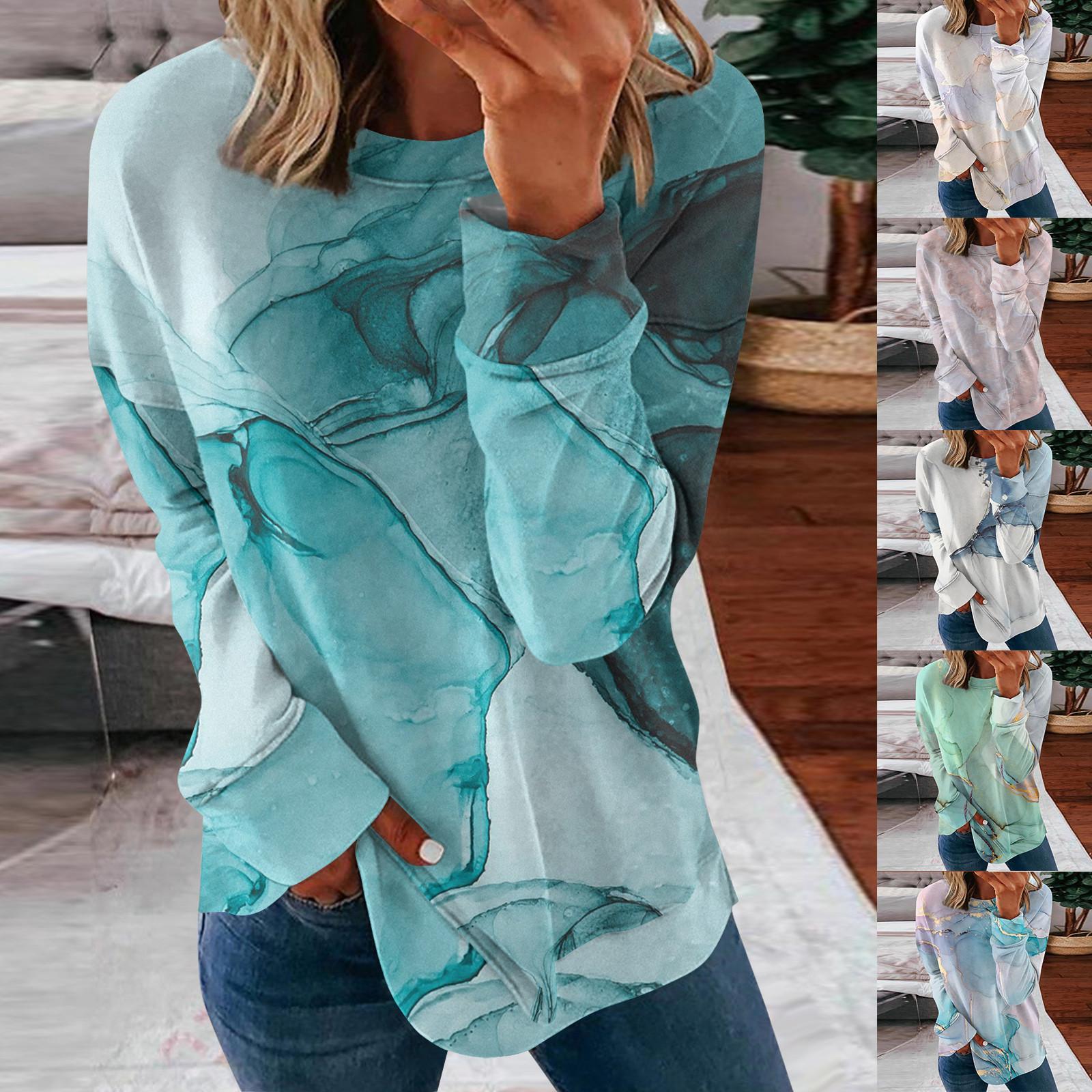 Women s Fashion Casual Loose Floral Print Shirt Round Neck Stitching Long Sleeve Tunic Women s Top
Women s Fashion Casual Loose Floral Print Shirt Round Neck Stitching Long Sleeve Tunic Women s Top