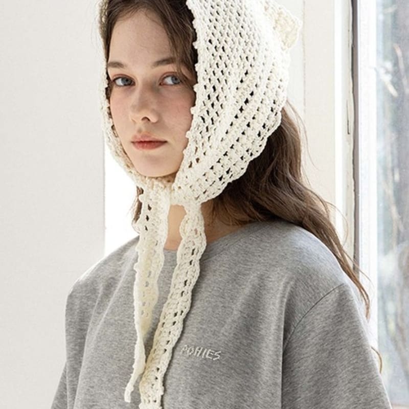 POHIES CROCHET BANDANA SCARF-IVORY ivory
POHIES CROCHET BANDANA SCARF-IVORY ivory