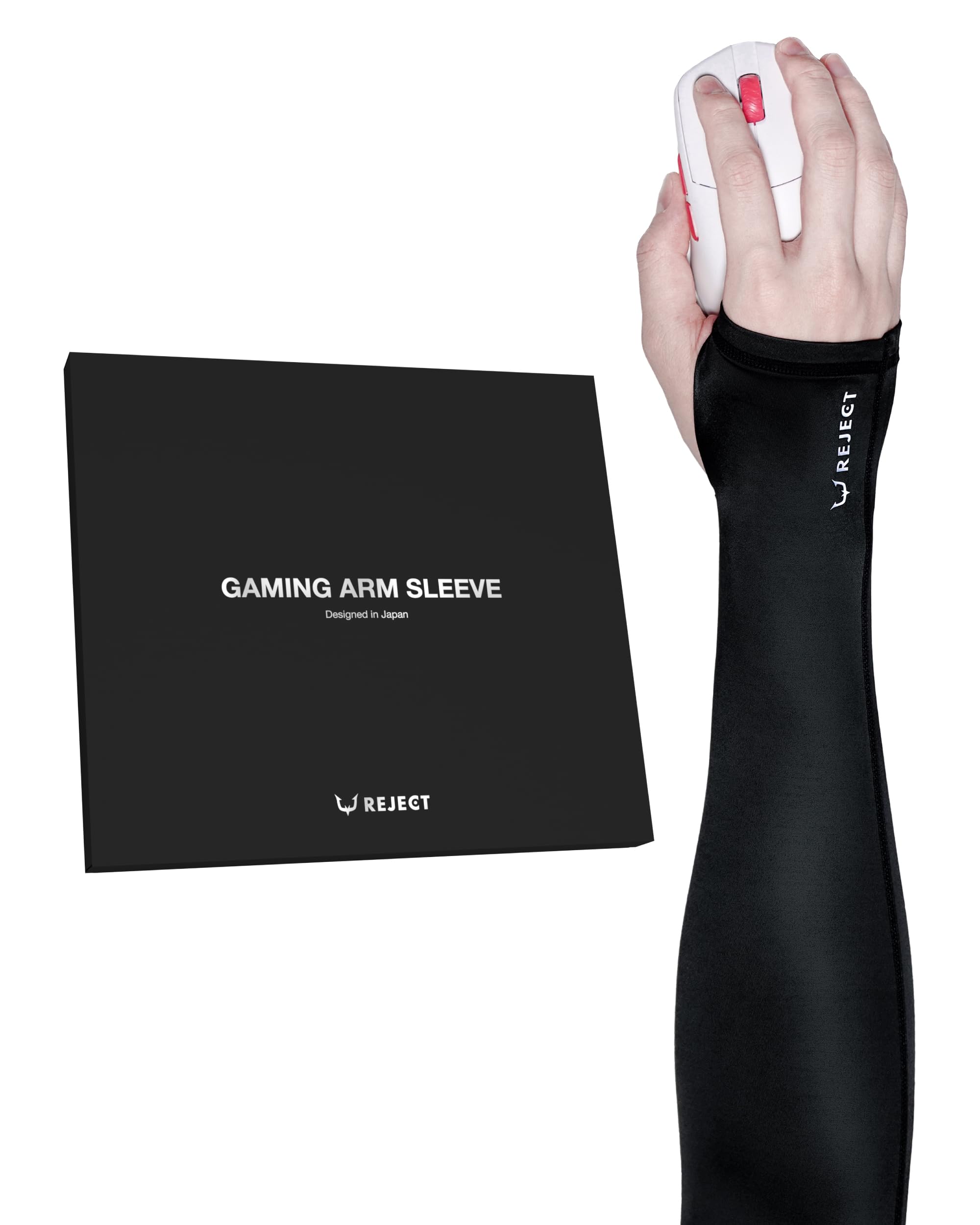 REJECT Gaming Arm Sleeve (1 piece) - Mousepad, Glass, Gaming Arm Sleeve for FPS, TPS, VALORANT, Apex Legends, Fortnite (Thumbhole Long, L)
REJECT Gaming Arm Sleeve (1 piece) - Mousepad, Glass, Gaming Arm Sleeve for FPS, TPS, VALORANT, Apex Legends, Fortnite (Thumbhole Long, L)