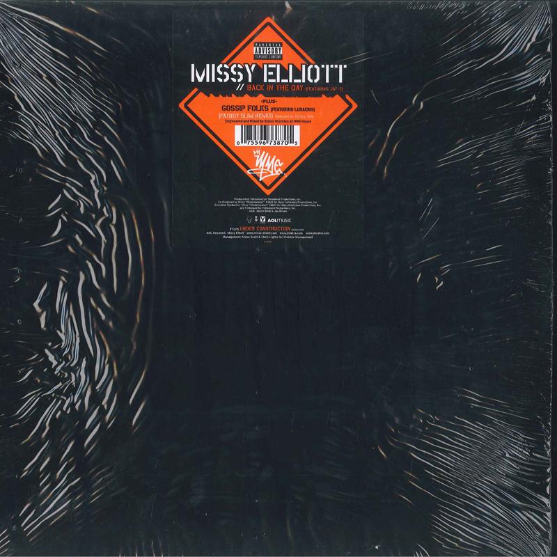 12inch Record MISSY ELLIOTT, JAY-Z - Back In The Day 673870 ELEKTRA 2003 US Dance & Electronica Used
12inch Record MISSY ELLIOTT, JAY-Z - Back In The Day 673870 ELEKTRA 2003 US Dance & Electronica Used