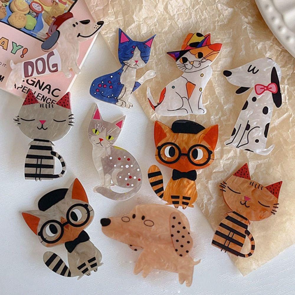 Korean Style Cat Acrylic Hairpin Animal Cartoon Hair Clip Cute Cartoon Duckbill Clip Gifts
Korean Style Cat Acrylic Hairpin Animal Cartoon Hair Clip Cute Cartoon Duckbill Clip Gifts