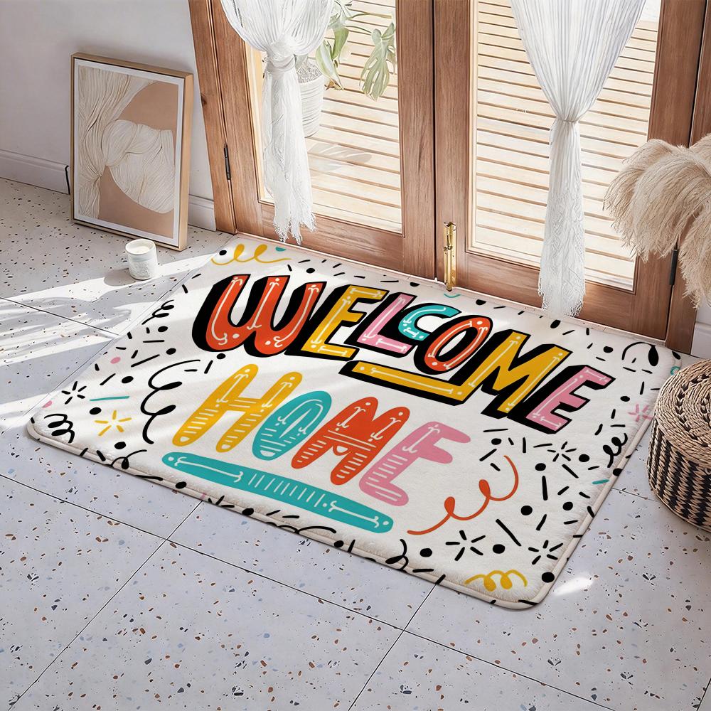 Sweet Home Welcome Floor Mat Eco Flannel Doormat Non Slip Odorless Indoor Floor Rug Soft Short Plush Home Mat 50x80cm
Sweet Home Welcome Floor Mat Eco Flannel Doormat Non Slip Odorless Indoor Floor Rug Soft Short Plush Home Mat 50x80cm