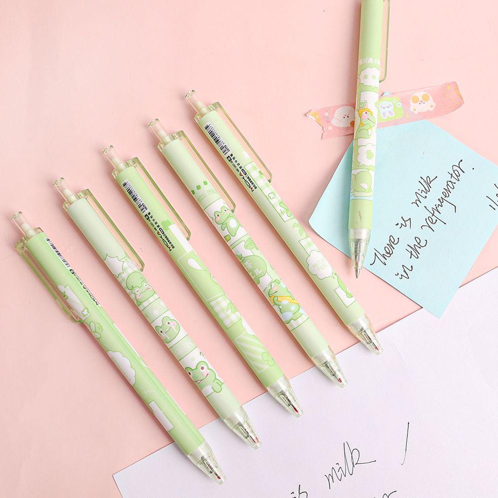 Tool Student Stationery Push Gel Pen Frog Manual Gel Pens Neutral Pen Black Ink Pens Sign Pen 6PCS Random
Tool Student Stationery Push Gel Pen Frog Manual Gel Pens Neutral Pen Black Ink Pens Sign Pen 6PCS Random